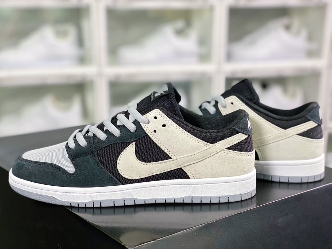 NK Dunk Low Pequeno Sombra Cinza Preto - Vista 3