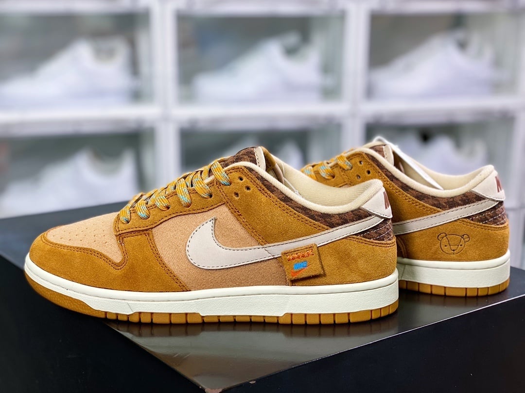 NK Dunk Low Bege Acolchoado - Vista 3
