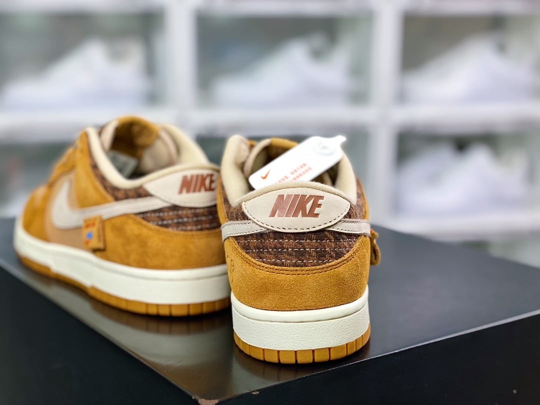 NK Dunk Low Bege Acolchoado - Vista 4