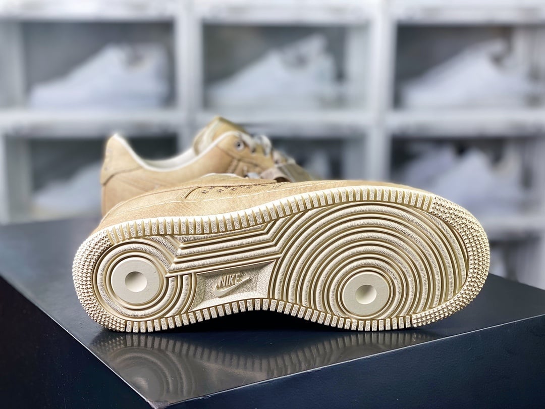 Nike Canvas Marrom e Amarelo Longjing - Vista 5