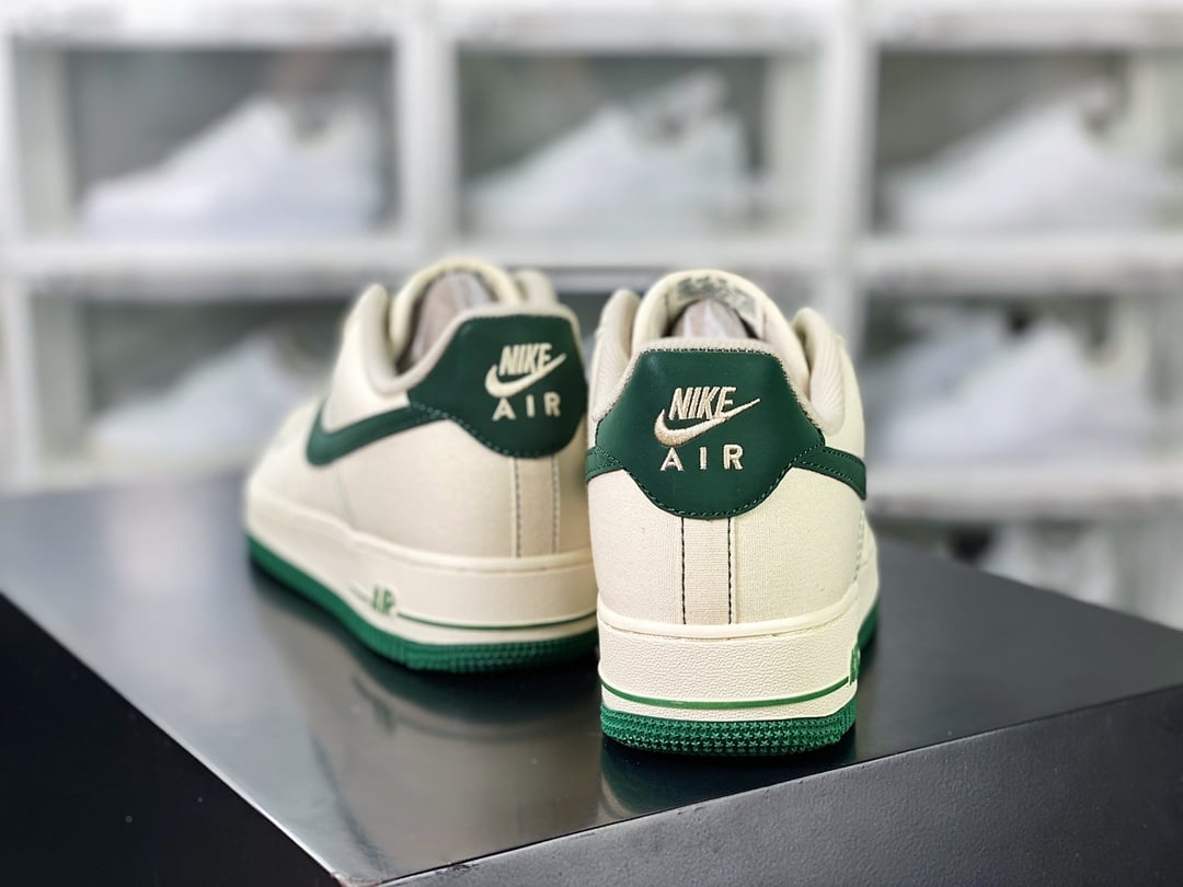 Nike Canvas Creme e Verde Escuro Reflective - Vista 4