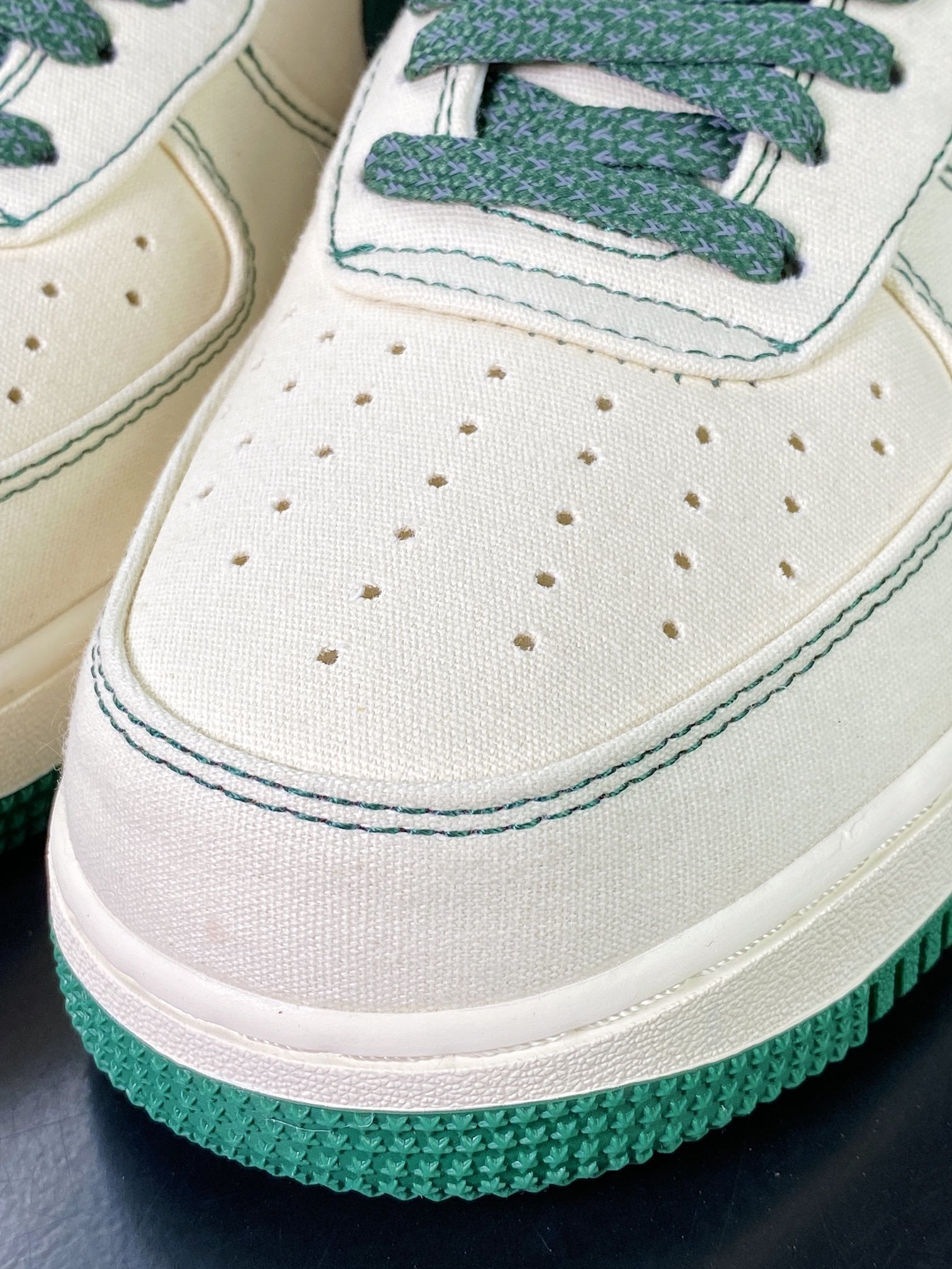 Nike Canvas Creme e Verde Escuro Reflective - Vista 6