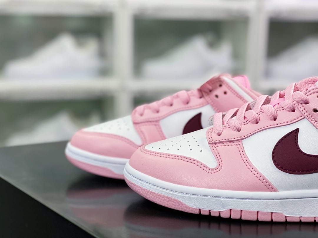 NK Dunk Low Dia dos Namorados Rosa, Branco e Vermelho - Vista 8