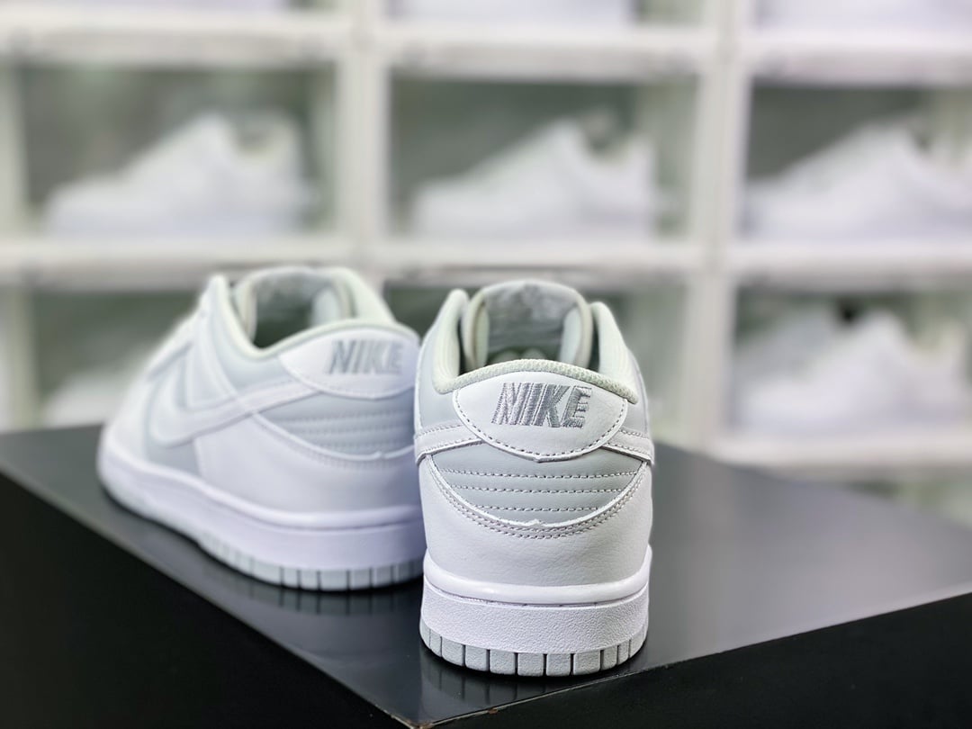 NK Dunk Low Patchwork Cinza Claro e Branco - Vista 3