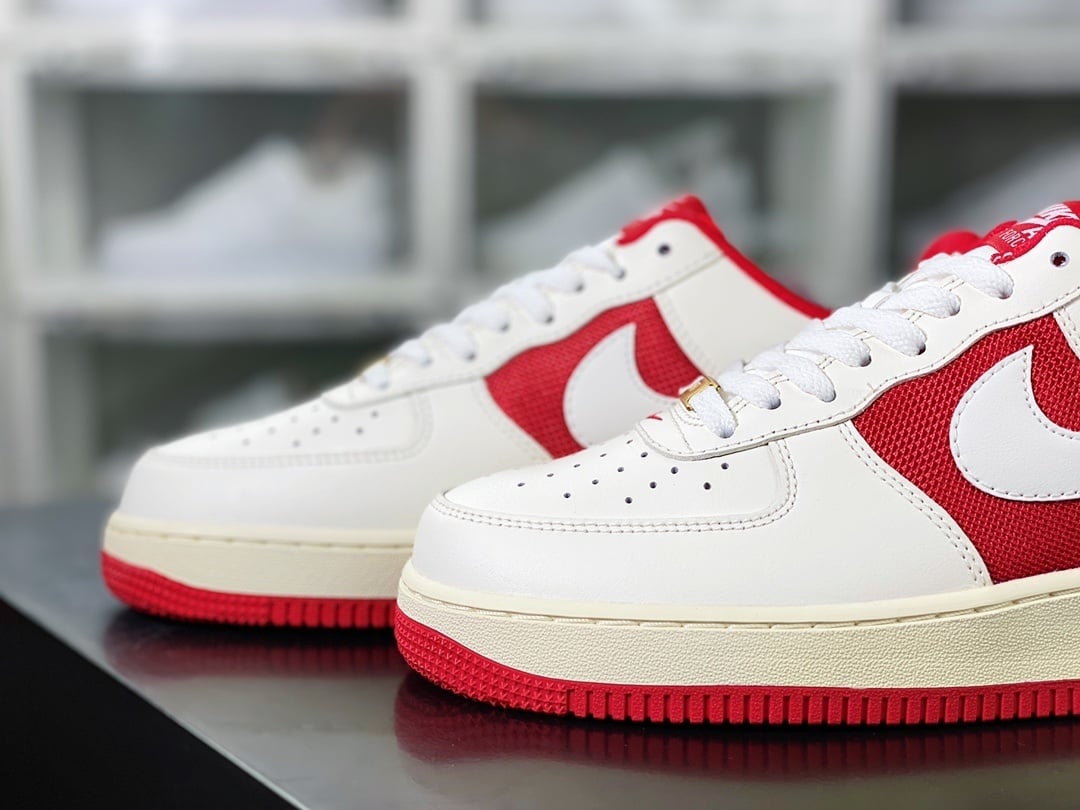 Nike Patchwork Creme e University Red Oxidado - Vista 8