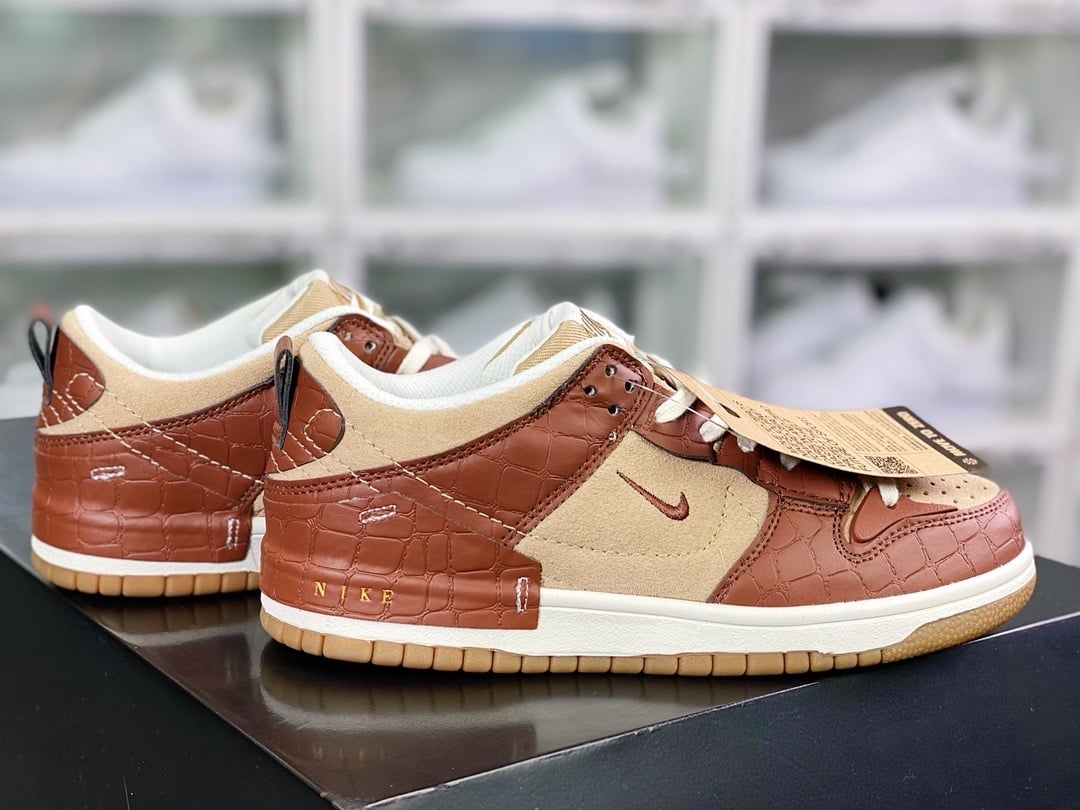 NK Dunk Low Mocha Chocolate Crocodilo - Vista 2
