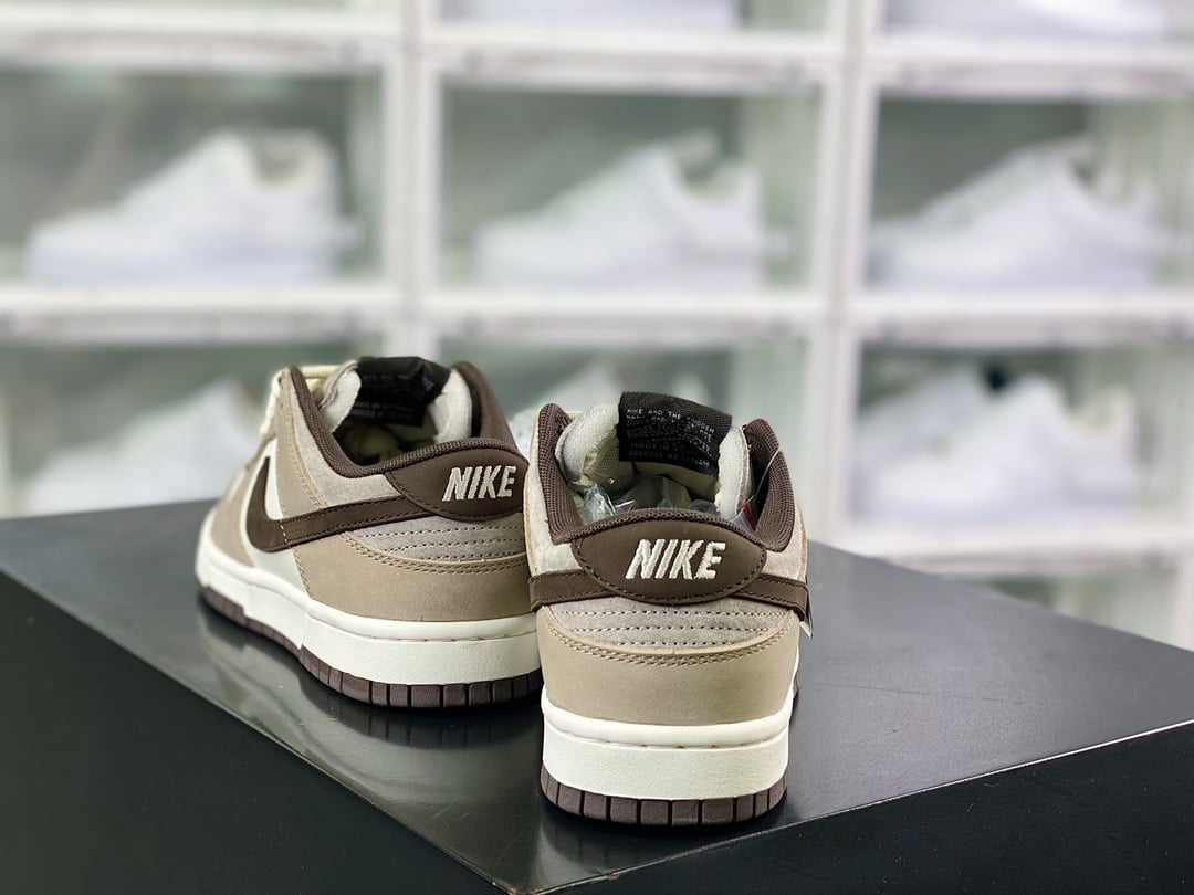 NK Dunk Low Mocha Cinza e Marrom Escuro - Vista 3