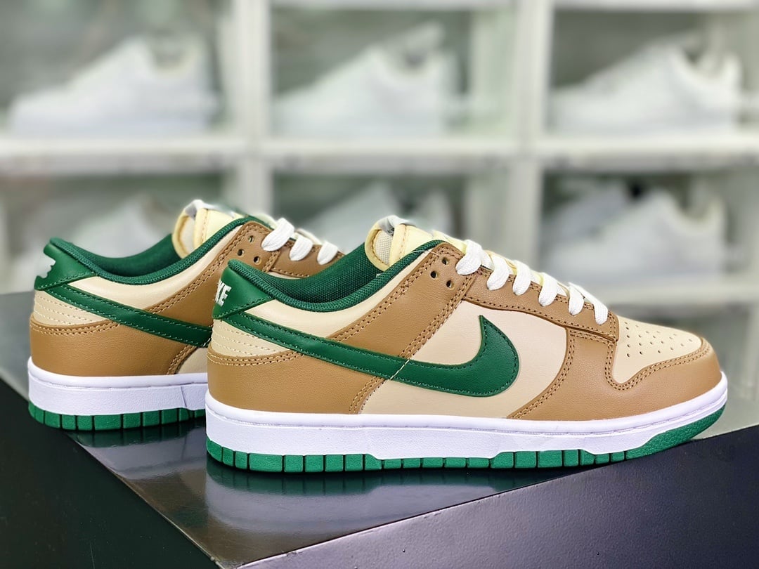 NK Dunk Low Mocha, Milky Brown e Verde - Vista 2