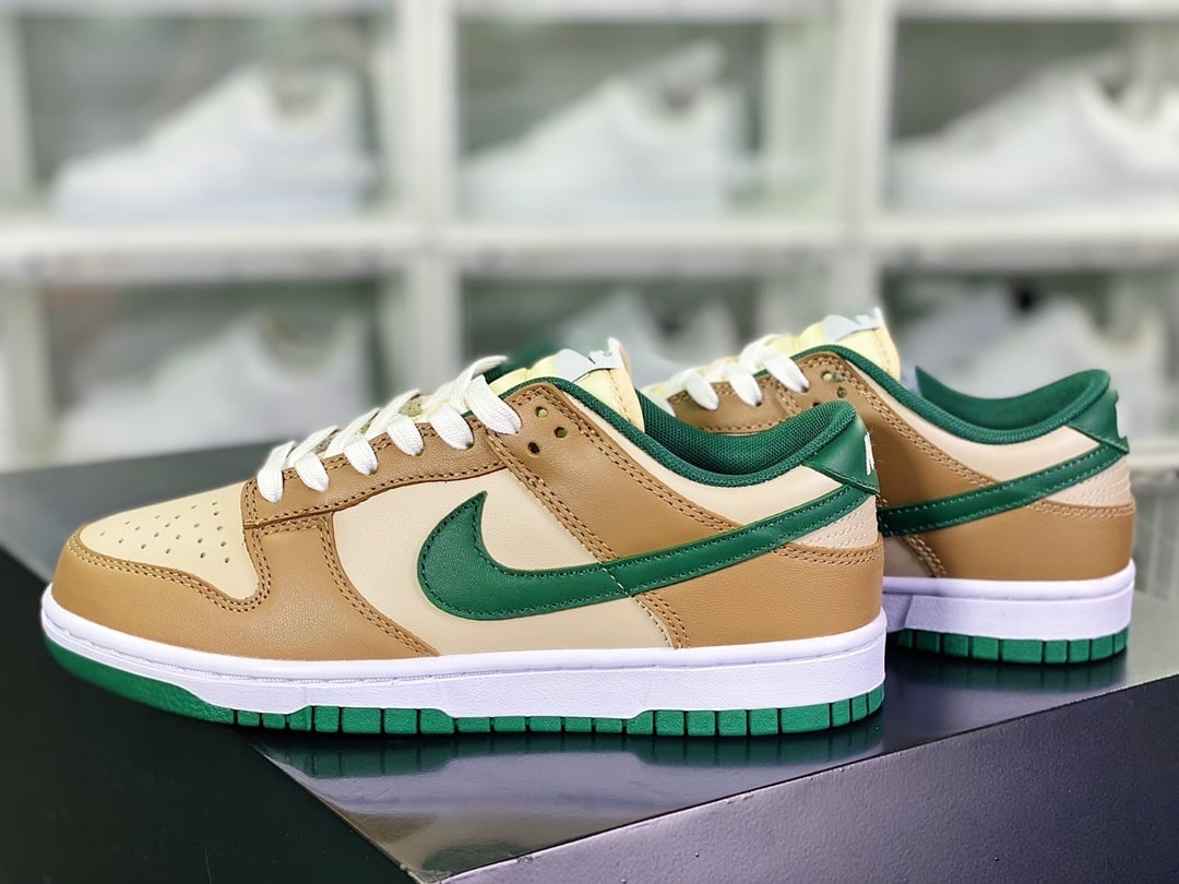 NK Dunk Low Mocha, Milky Brown e Verde - Vista 3