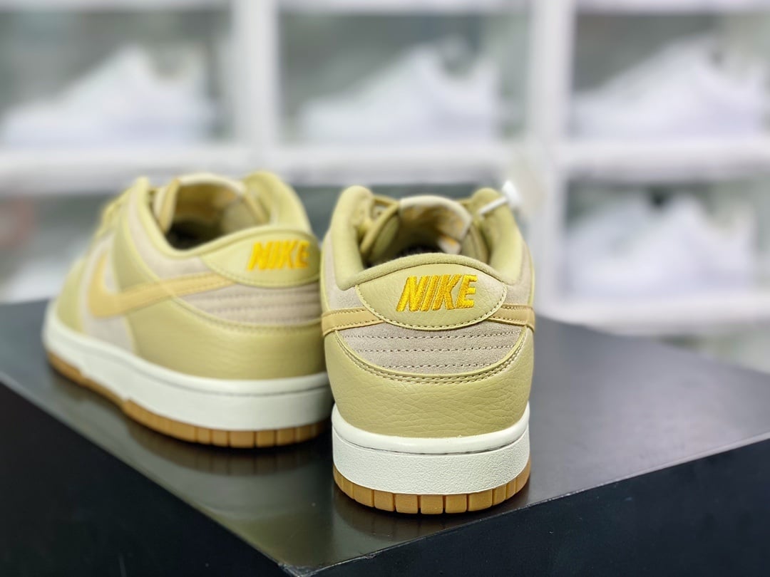 NK Dunk Low Marrom Amarelo - Vista 4