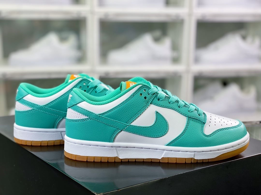 NK Dunk Low Water Duck e Tiffany Branco e Verde - Vista 2