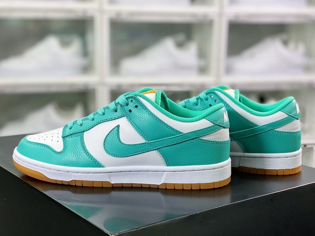 NK Dunk Low Water Duck e Tiffany Branco e Verde - Vista 3