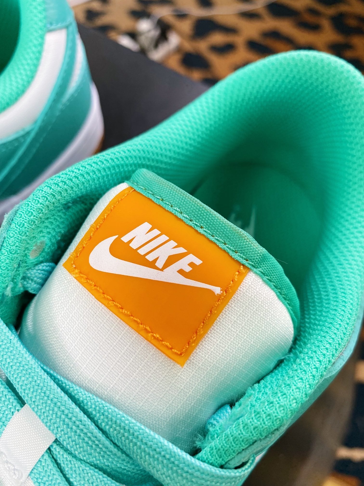 NK Dunk Low Water Duck e Tiffany Branco e Verde - Vista 7