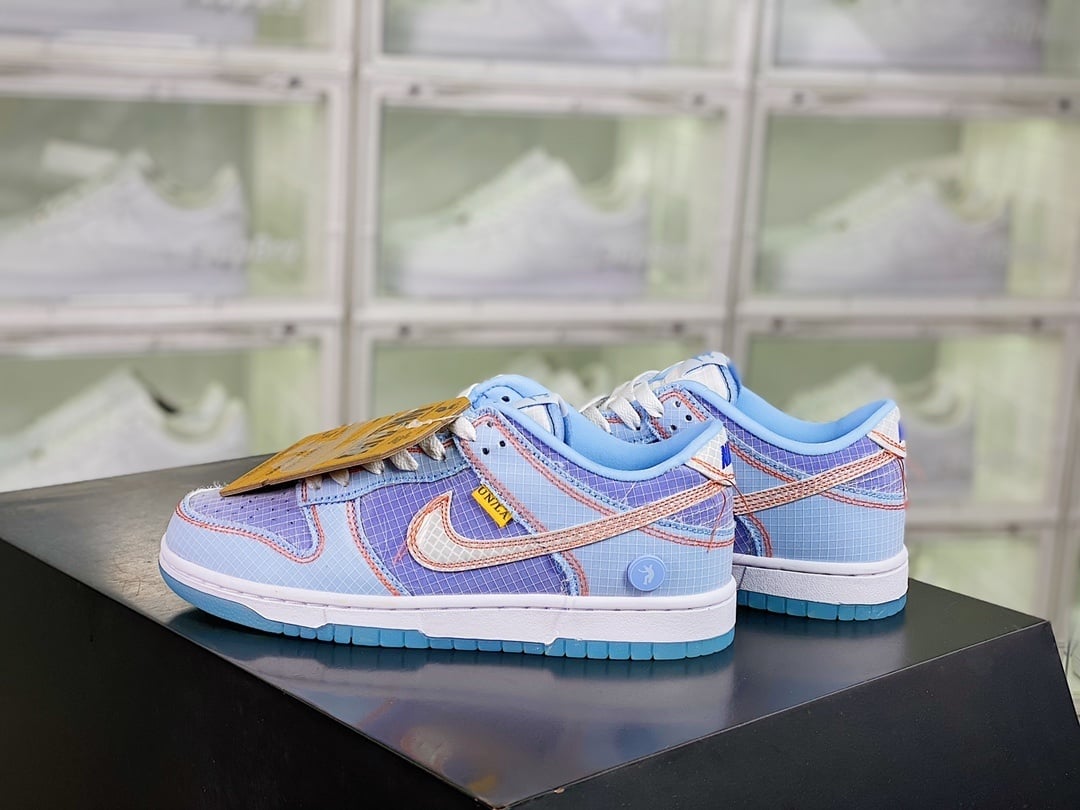 NK Dunk Low Azul Claro Colaboração - Vista 2