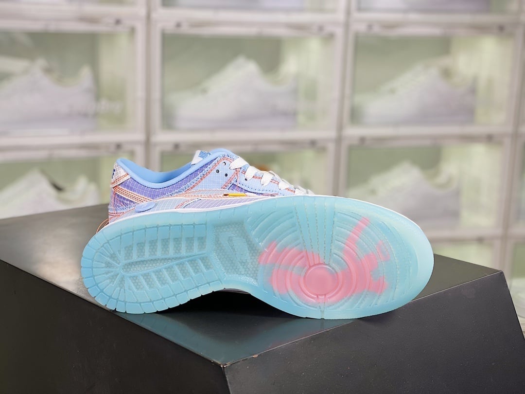 NK Dunk Low Azul Claro Colaboração - Vista 4