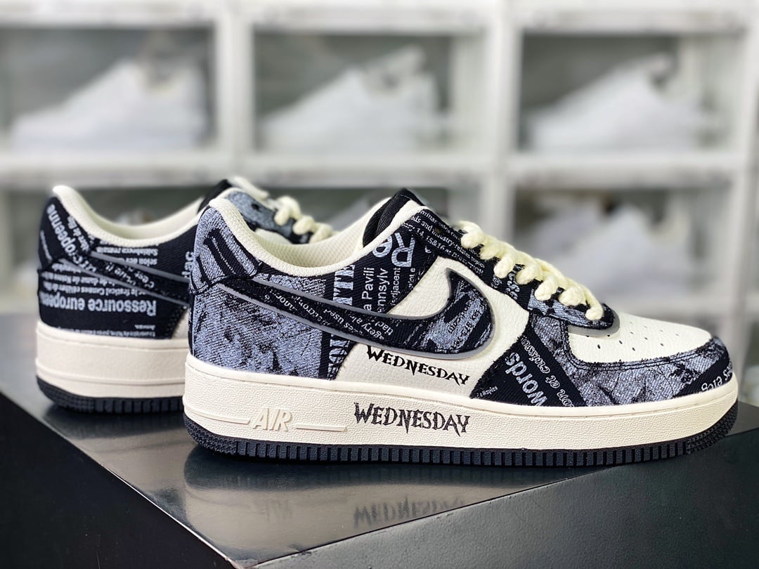 Nike Graffiti Canvas Preto e Branco - Vista 3