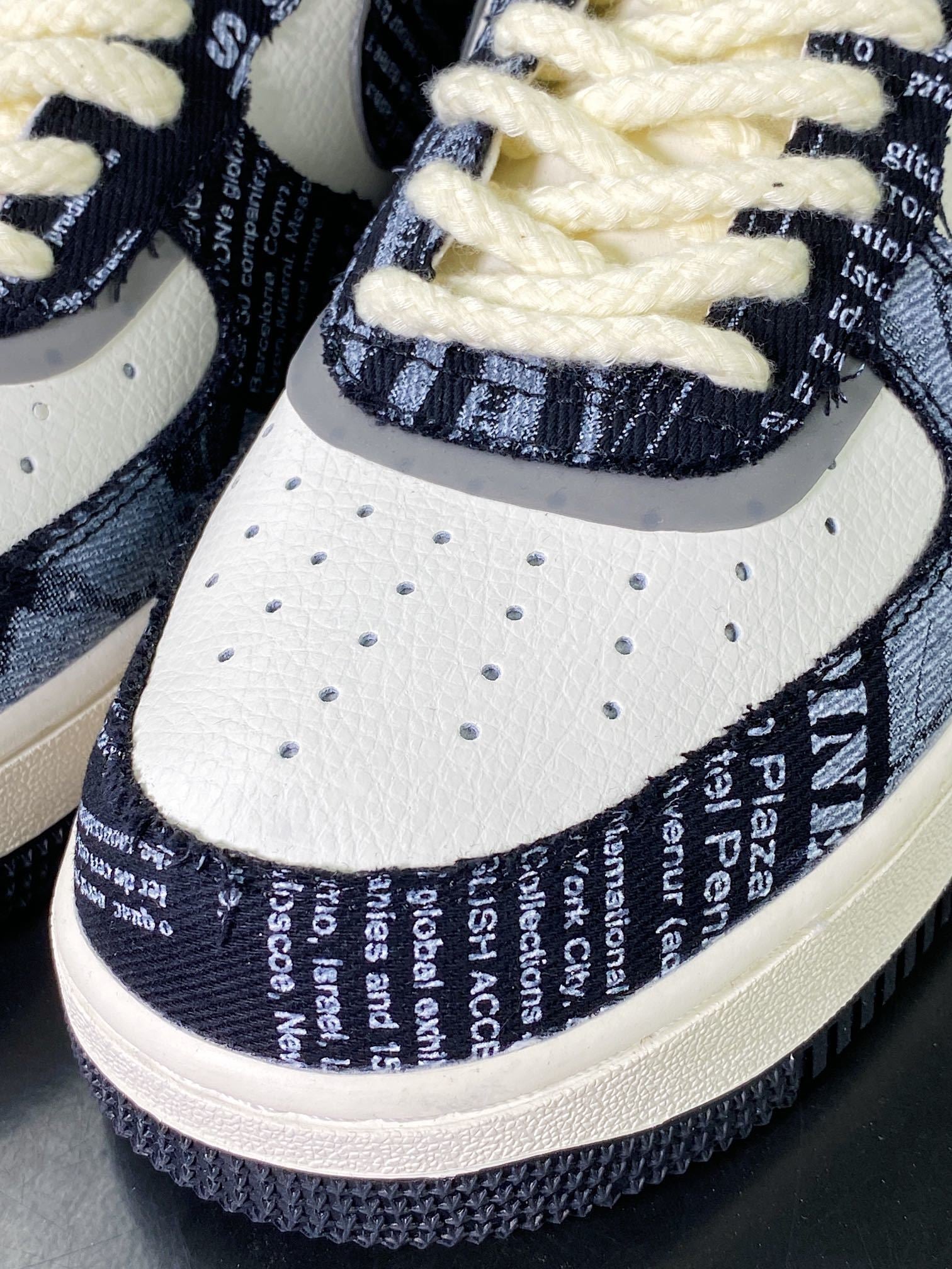 Nike Graffiti Canvas Preto e Branco - Vista 6