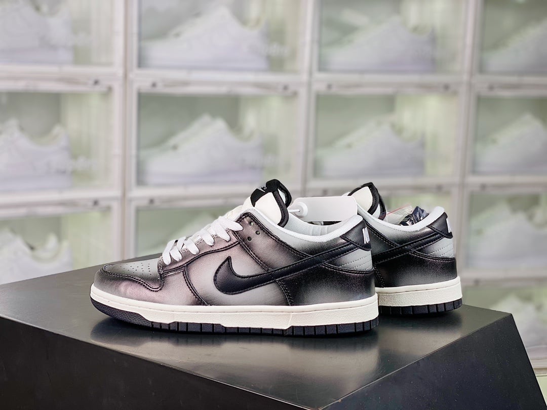 NK Dunk Low Gradiente Preto e Cinza Low - Vista 2
