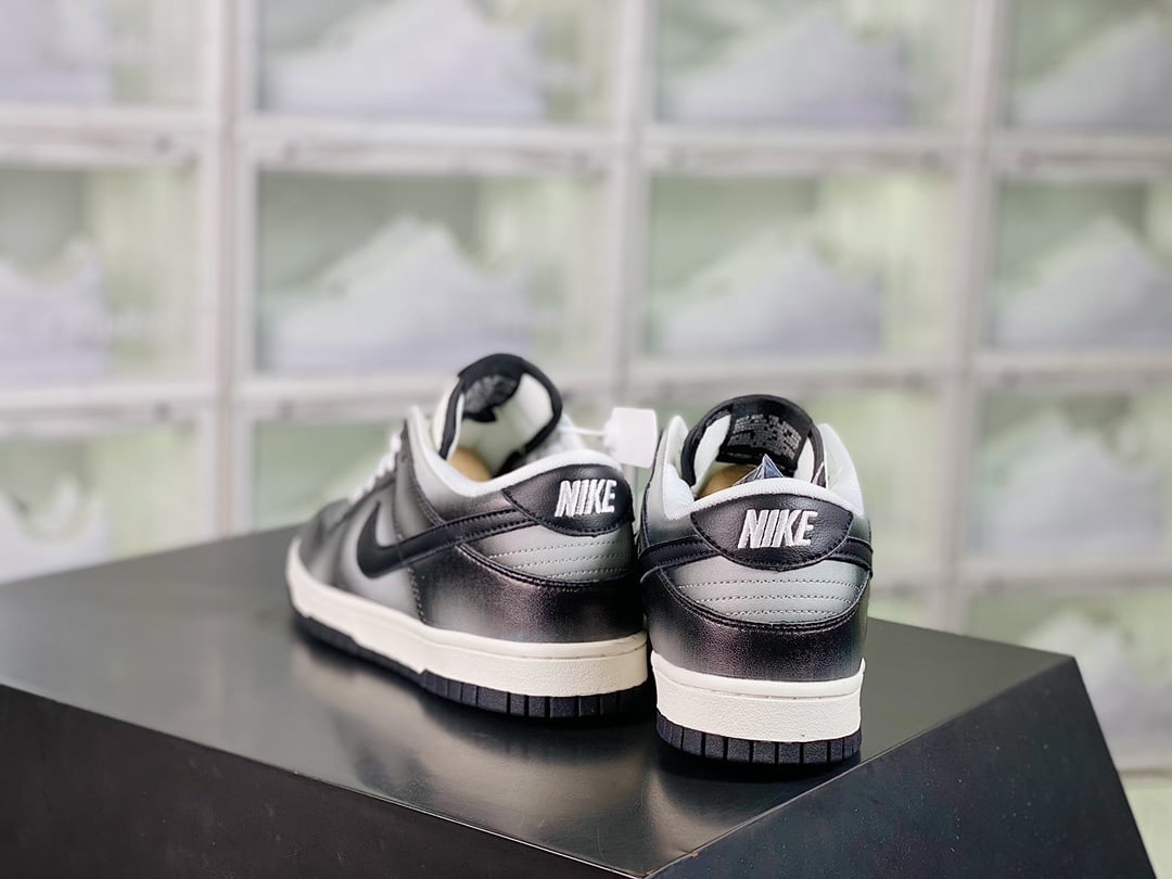 NK Dunk Low Gradiente Preto e Cinza Low - Vista 3