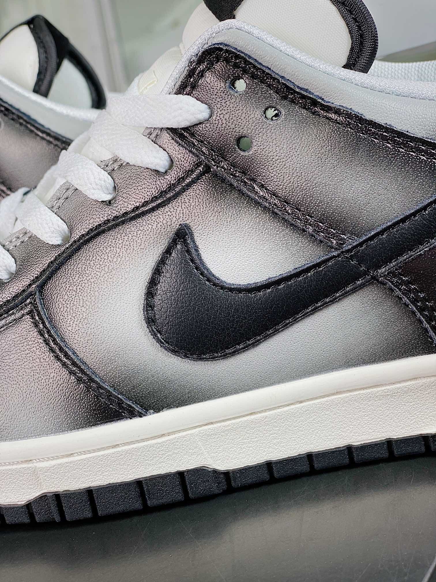 NK Dunk Low Gradiente Preto e Cinza Low - Vista 7