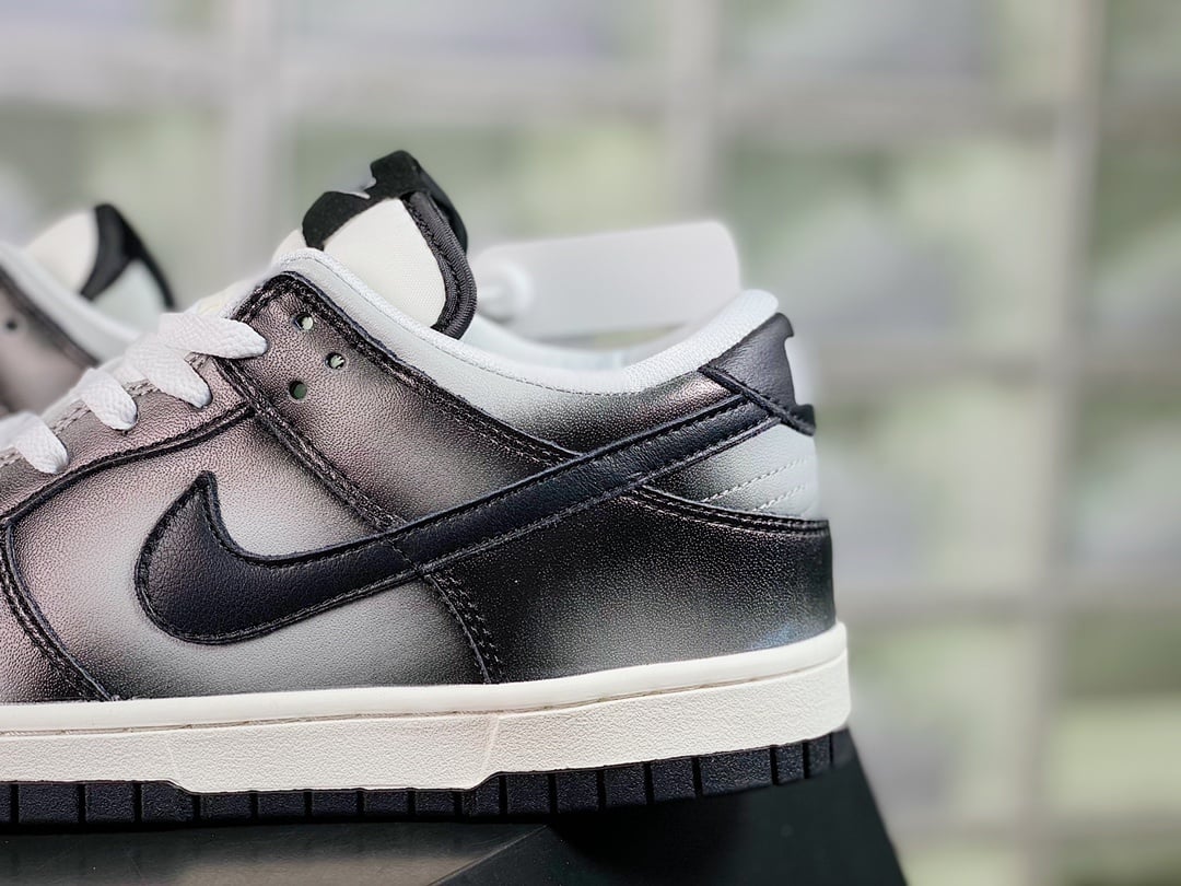 NK Dunk Low Gradiente Preto e Cinza Low - Vista 9