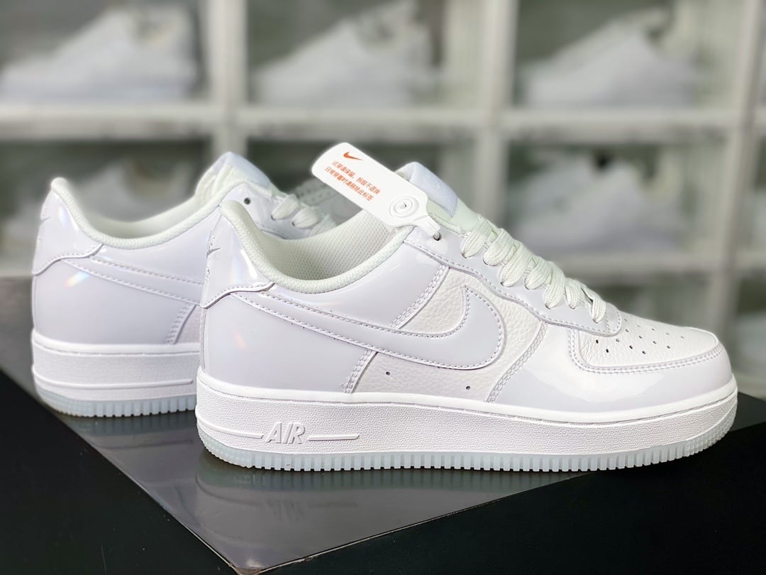 Nike Patent All White Pearl - Vista 2