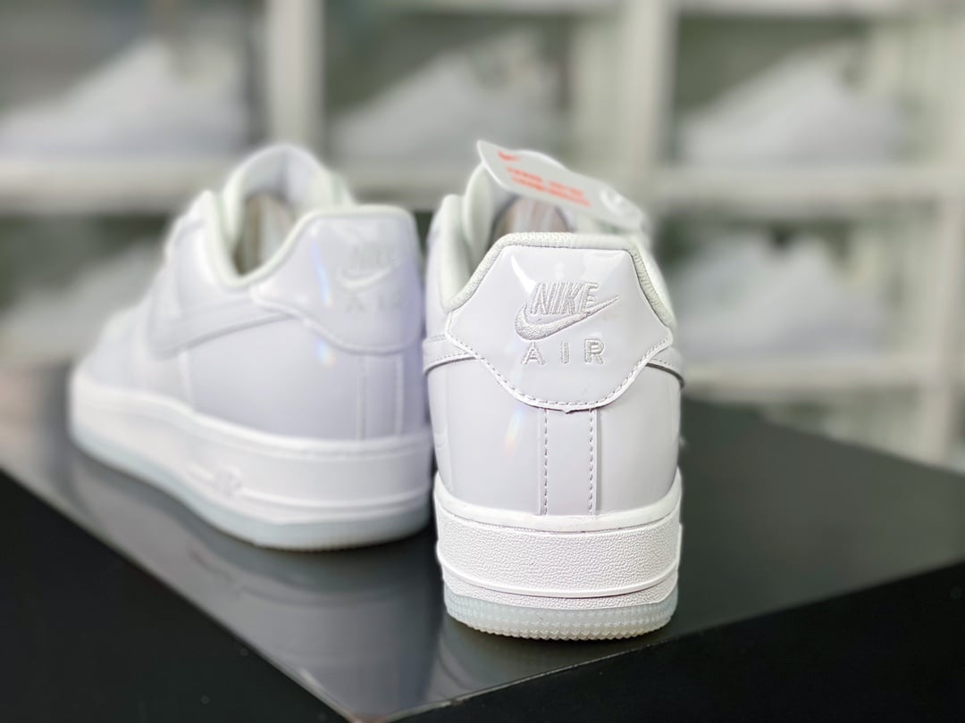Nike Patent All White Pearl - Vista 4