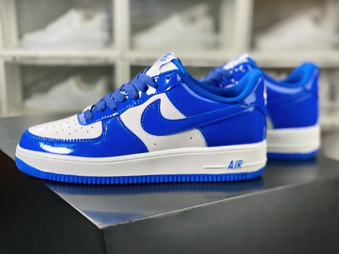 Nike Verniz Royal Blue e Branco - Vista 2