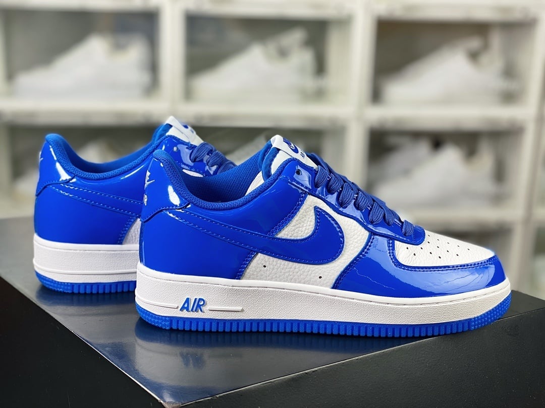 Nike Verniz Royal Blue e Branco - Vista 3