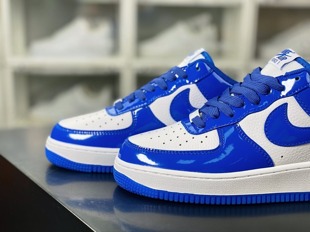 Nike Verniz Royal Blue e Branco - Vista 8