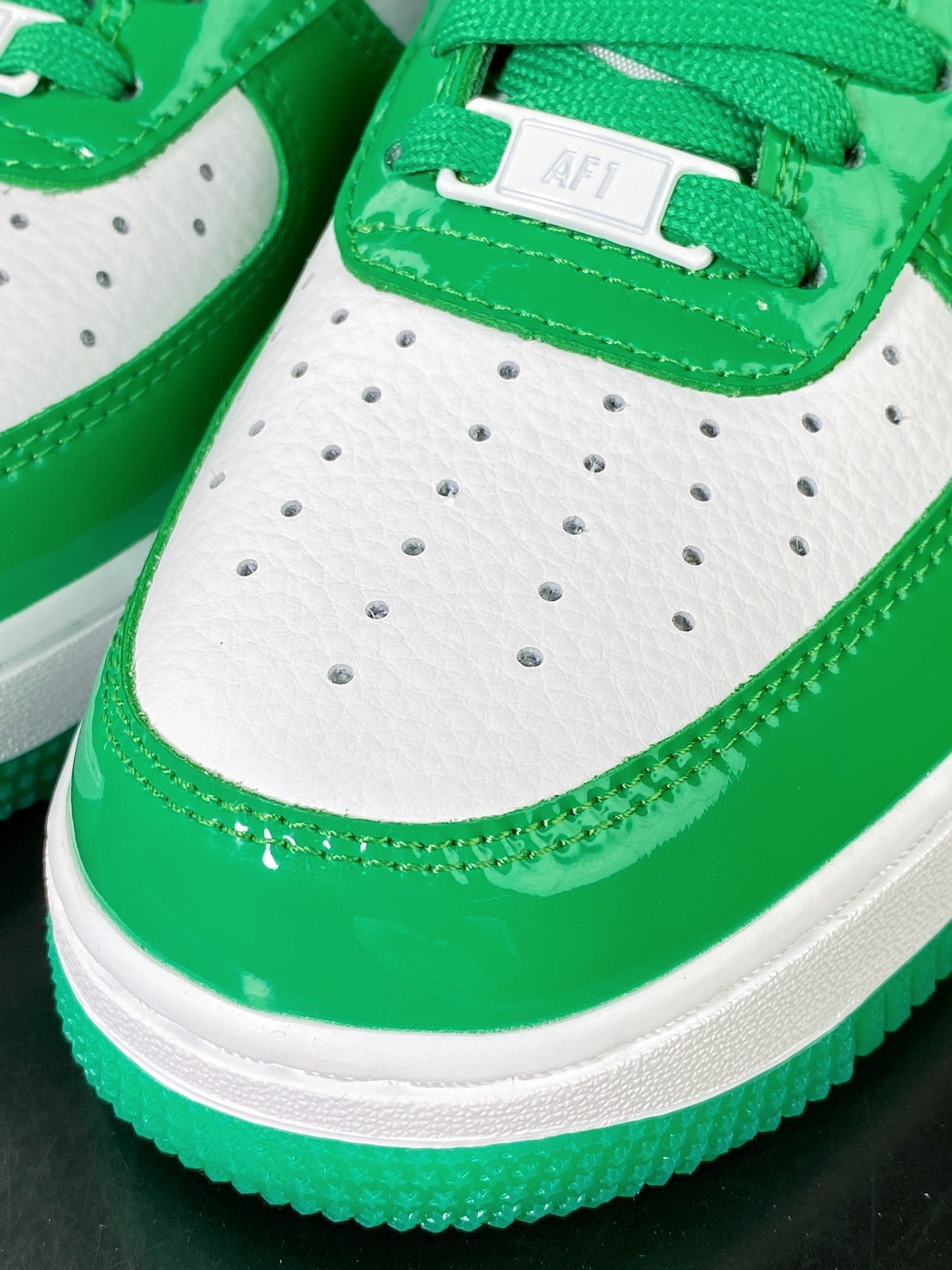 Nike Verniz Verde e Branco - Vista 6