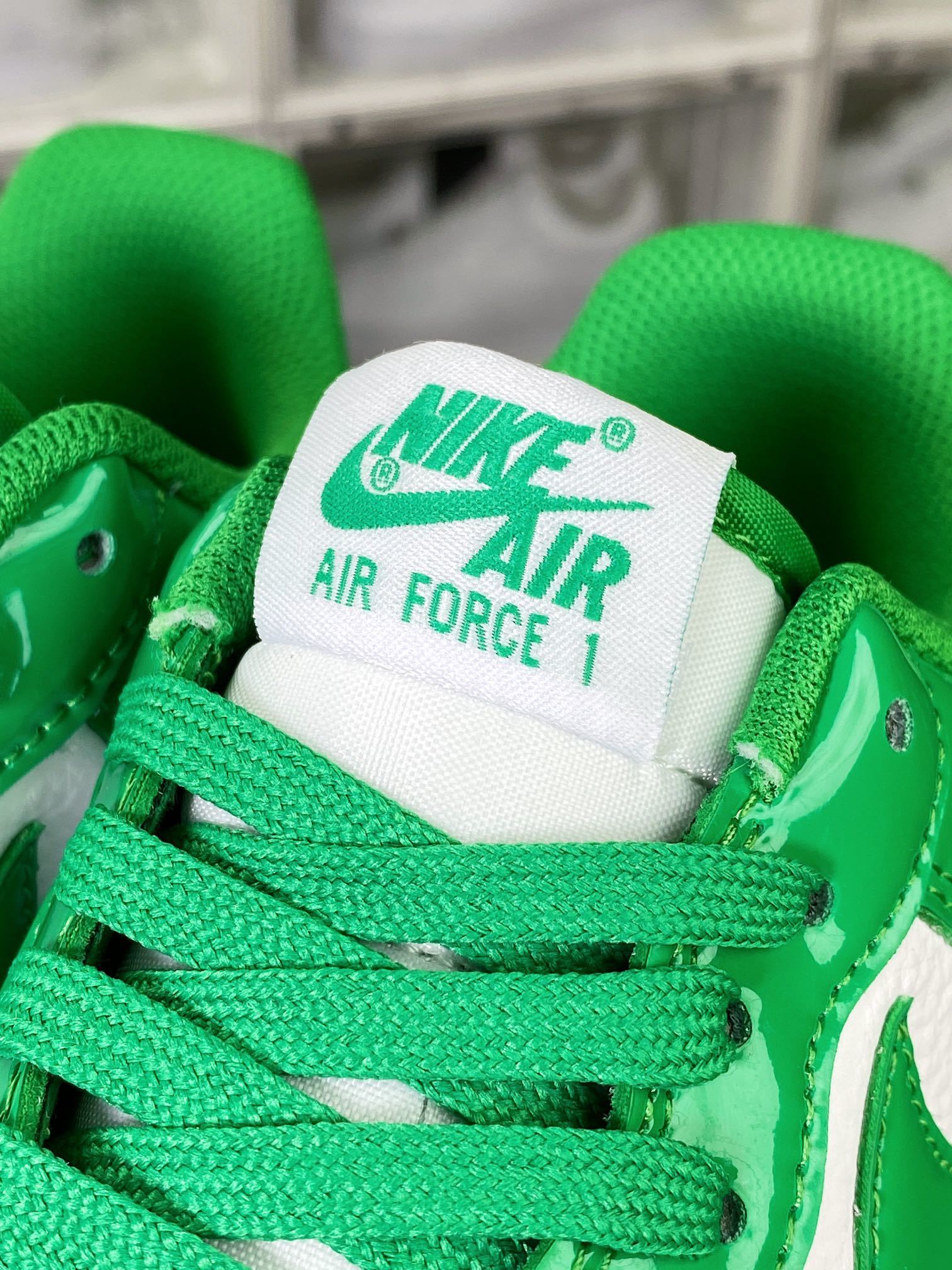 Nike Verniz Verde e Branco - Vista 7