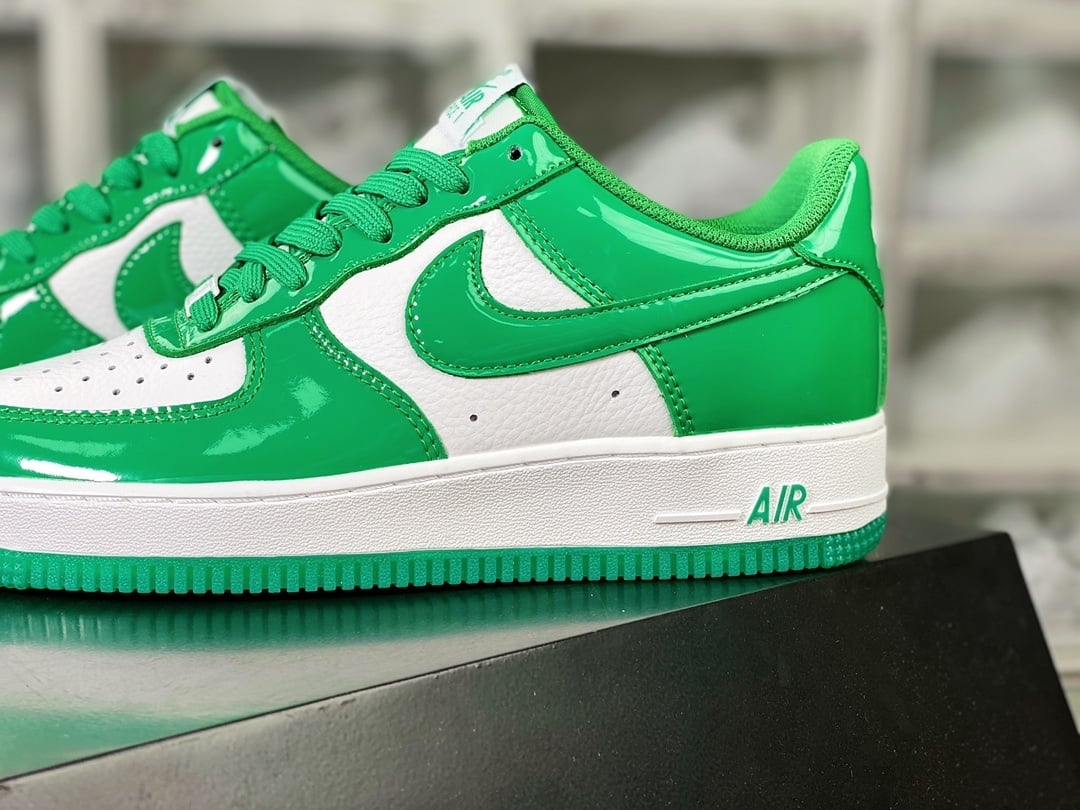 Nike Verniz Verde e Branco - Vista 9