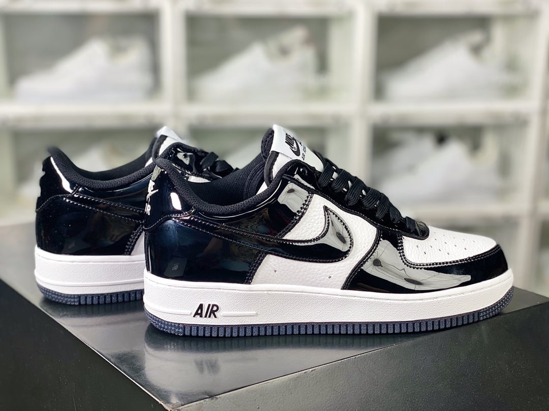 Nike Verniz Preto e Branco Panda - Vista 3