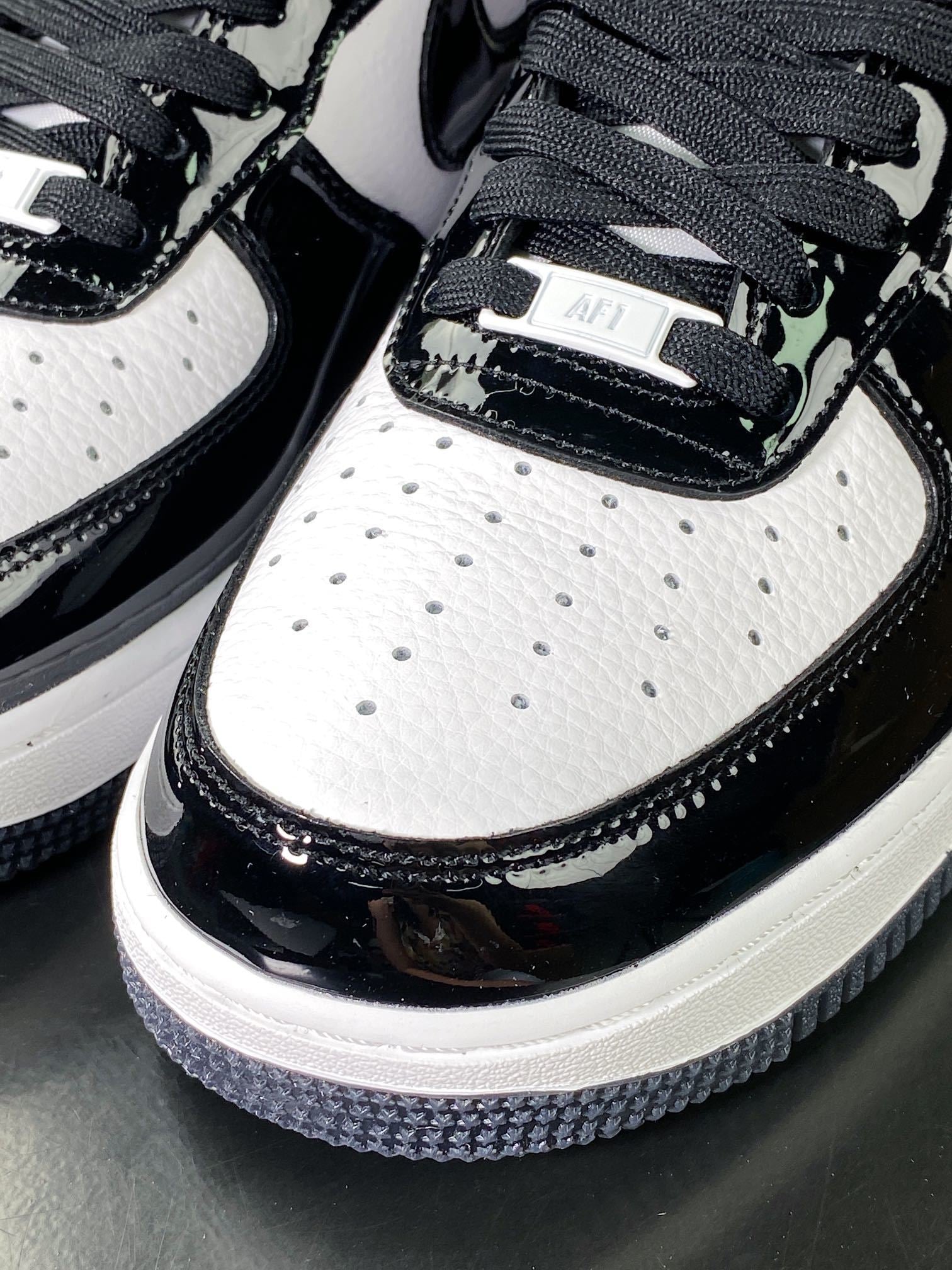 Nike Verniz Preto e Branco Panda - Vista 6