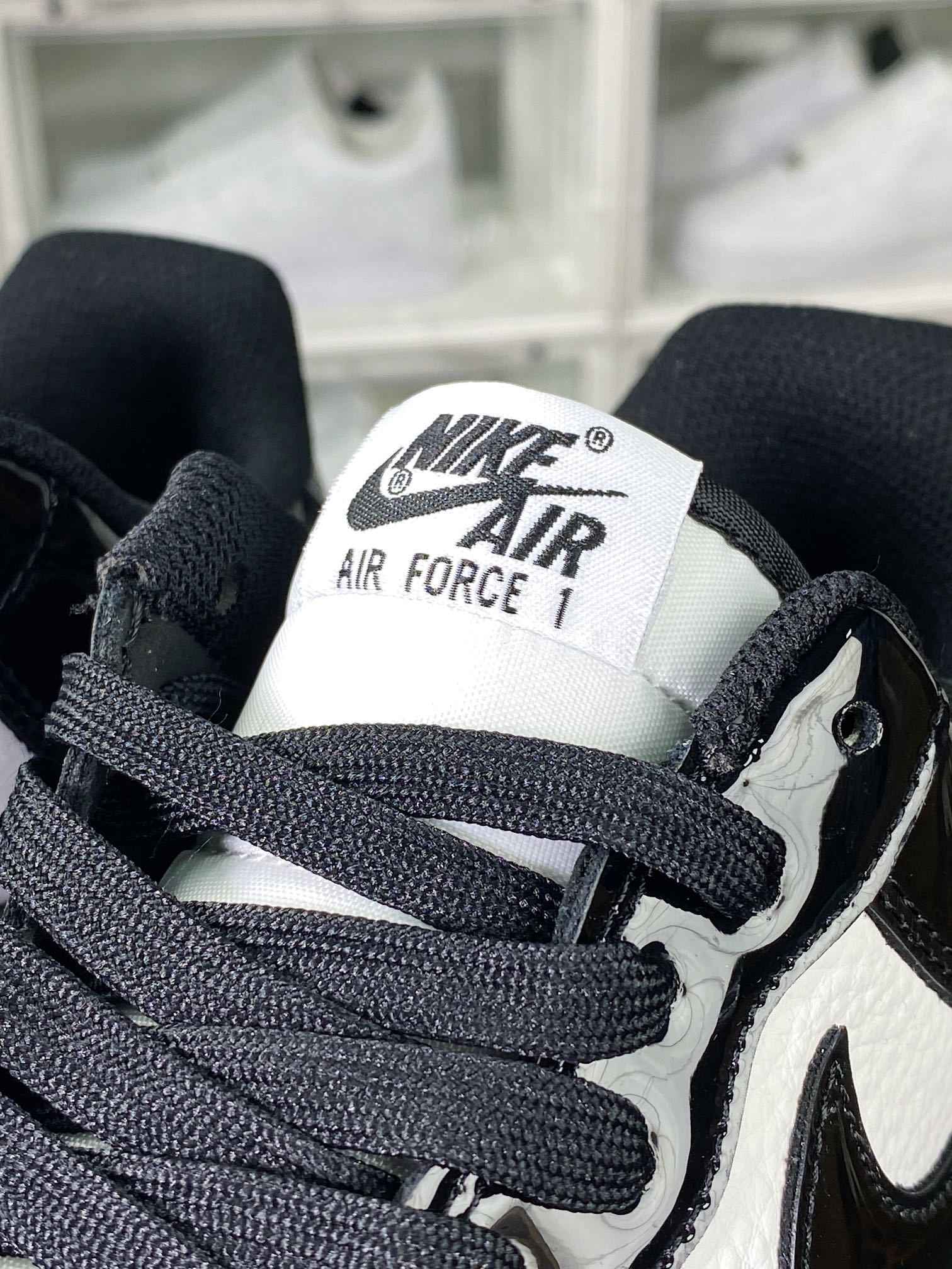 Nike Verniz Preto e Branco Panda - Vista 7