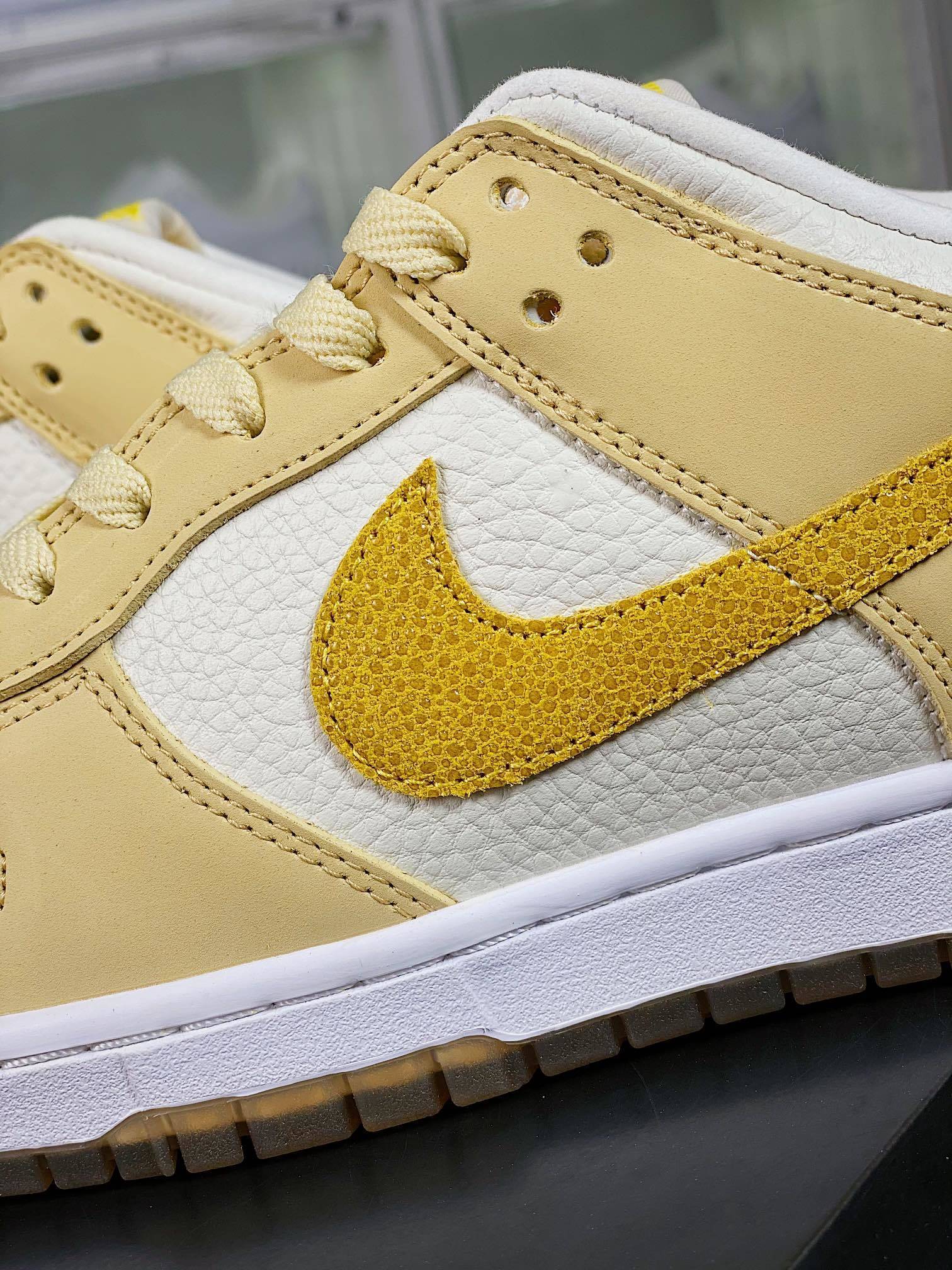 NK Dunk Low Laser Laranja, Branco e Laranja - Vista 7