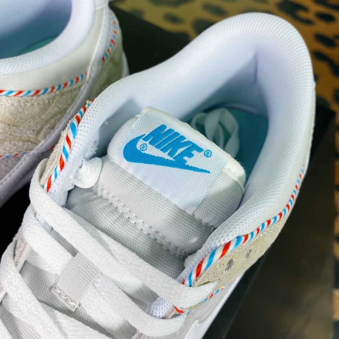 NK Dunk Low Cinza, Marrom e Azul Barbershop - Vista 6