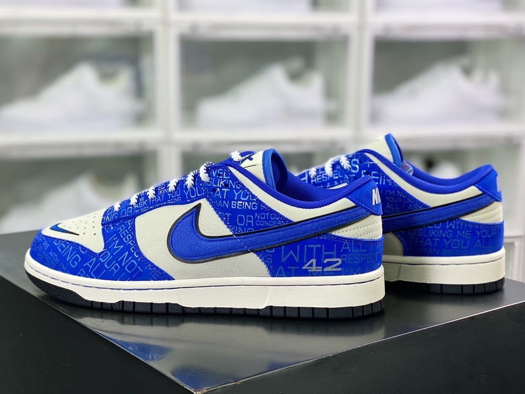 NK Dunk Low Cinza e Branco em Camurça - Vista 2