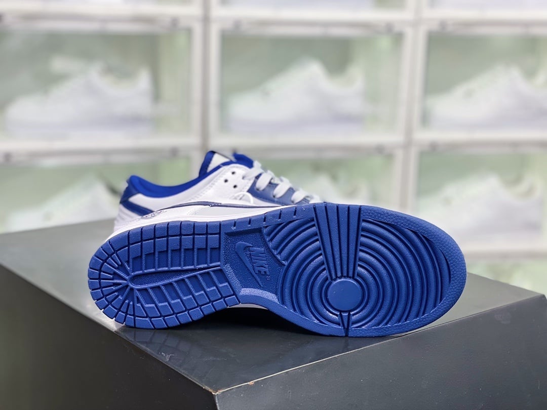NK Dunk Low Cinza, Azul e Branco Brooklyn Nets - Vista 4