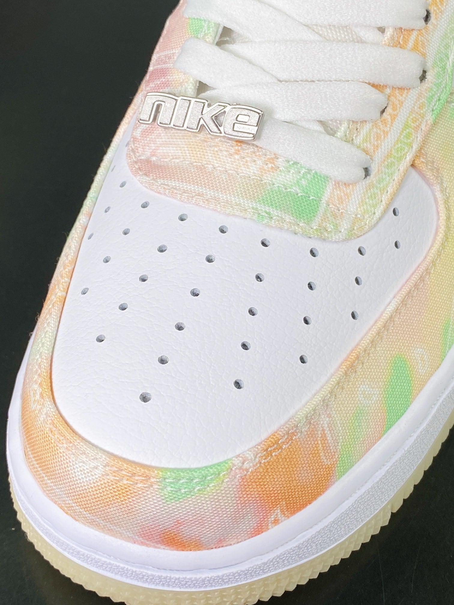Nike Tie-Dye Branco Colorido Paisley - Vista 6