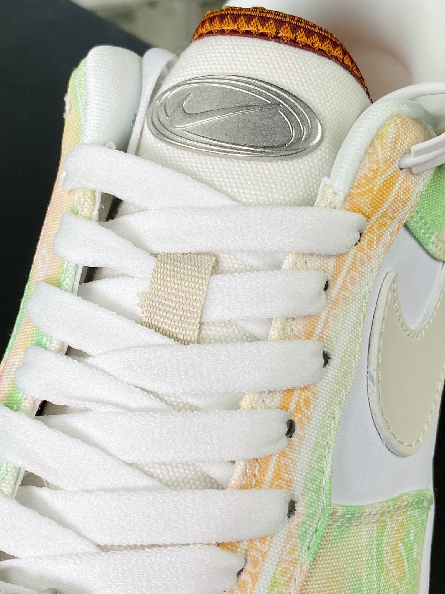 Nike Tie-Dye Branco Colorido Paisley - Vista 7
