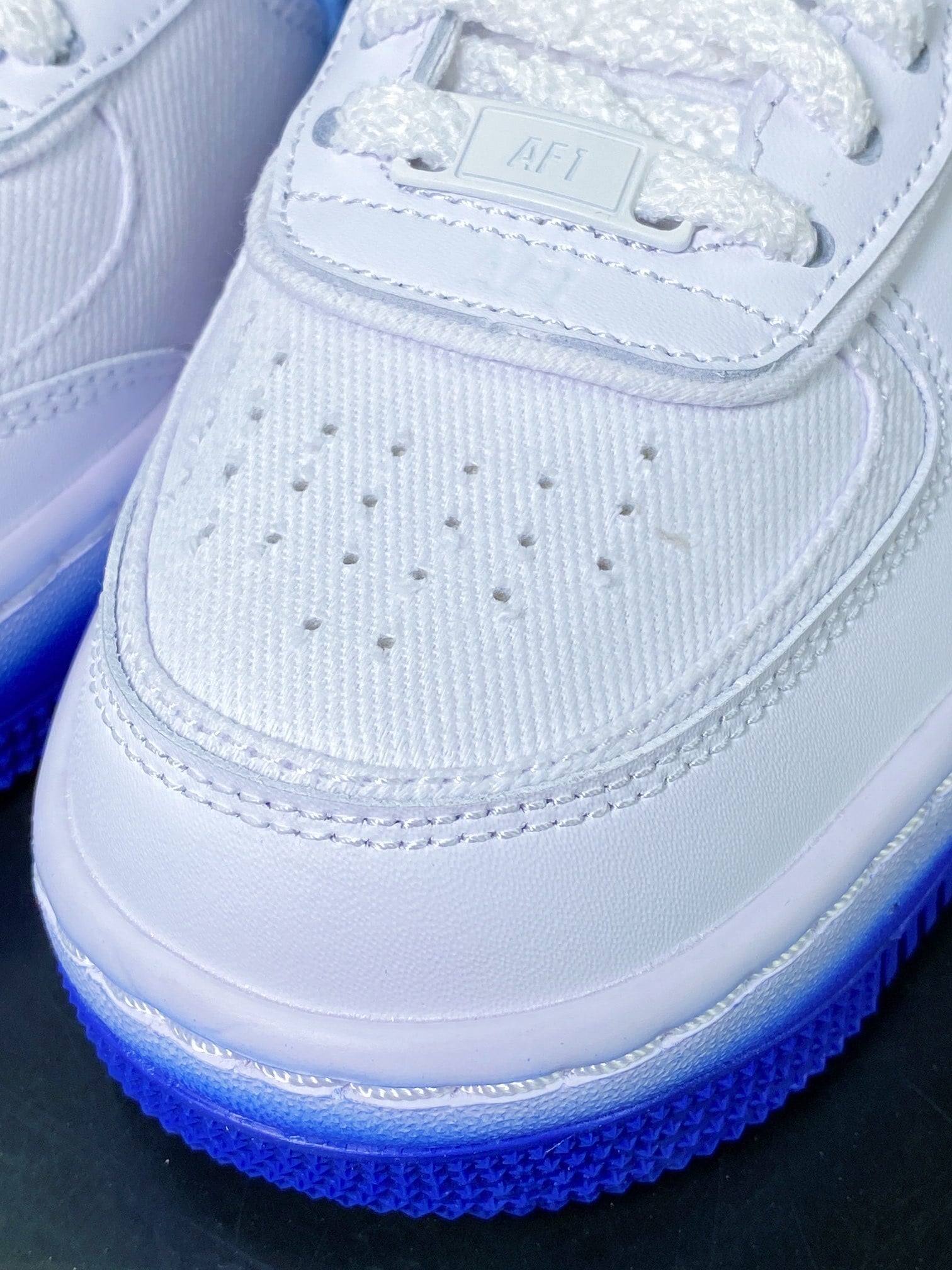 Nike Leather Branco e Azul Gradiente - Vista 6