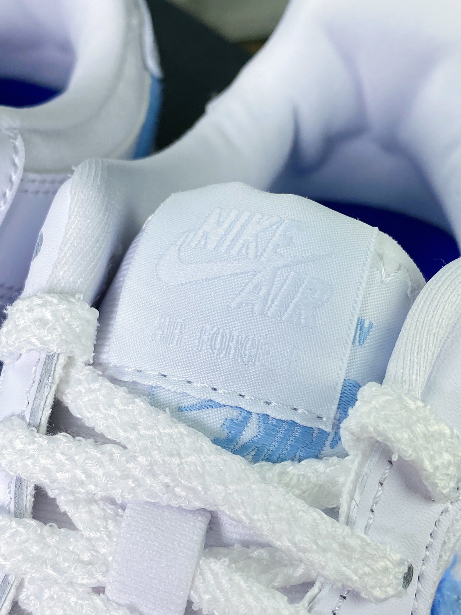 Nike Leather Branco e Azul Gradiente - Vista 7