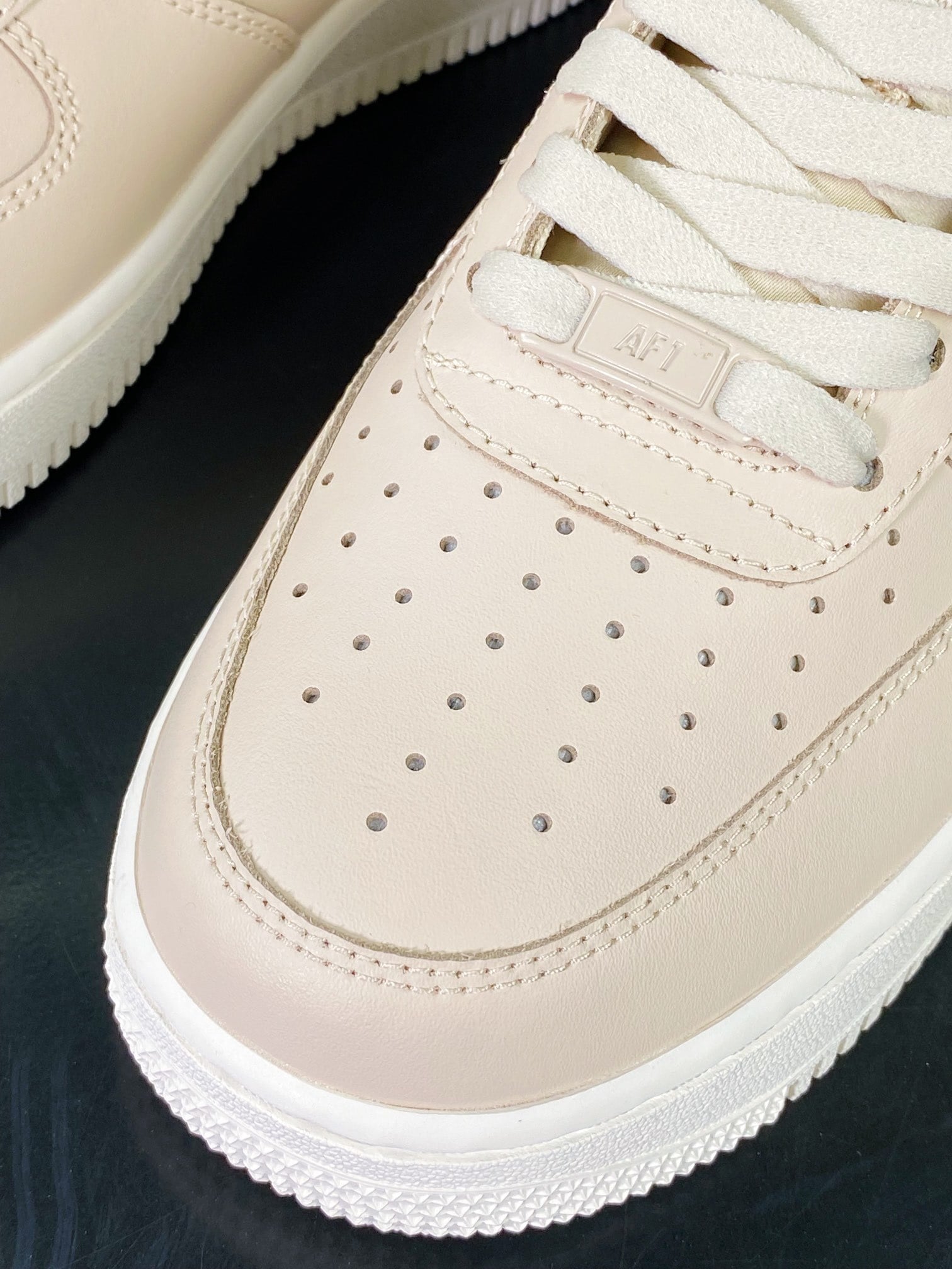 Nike Leather Khaki, Amêndoa e Ouro Hook - Vista 6