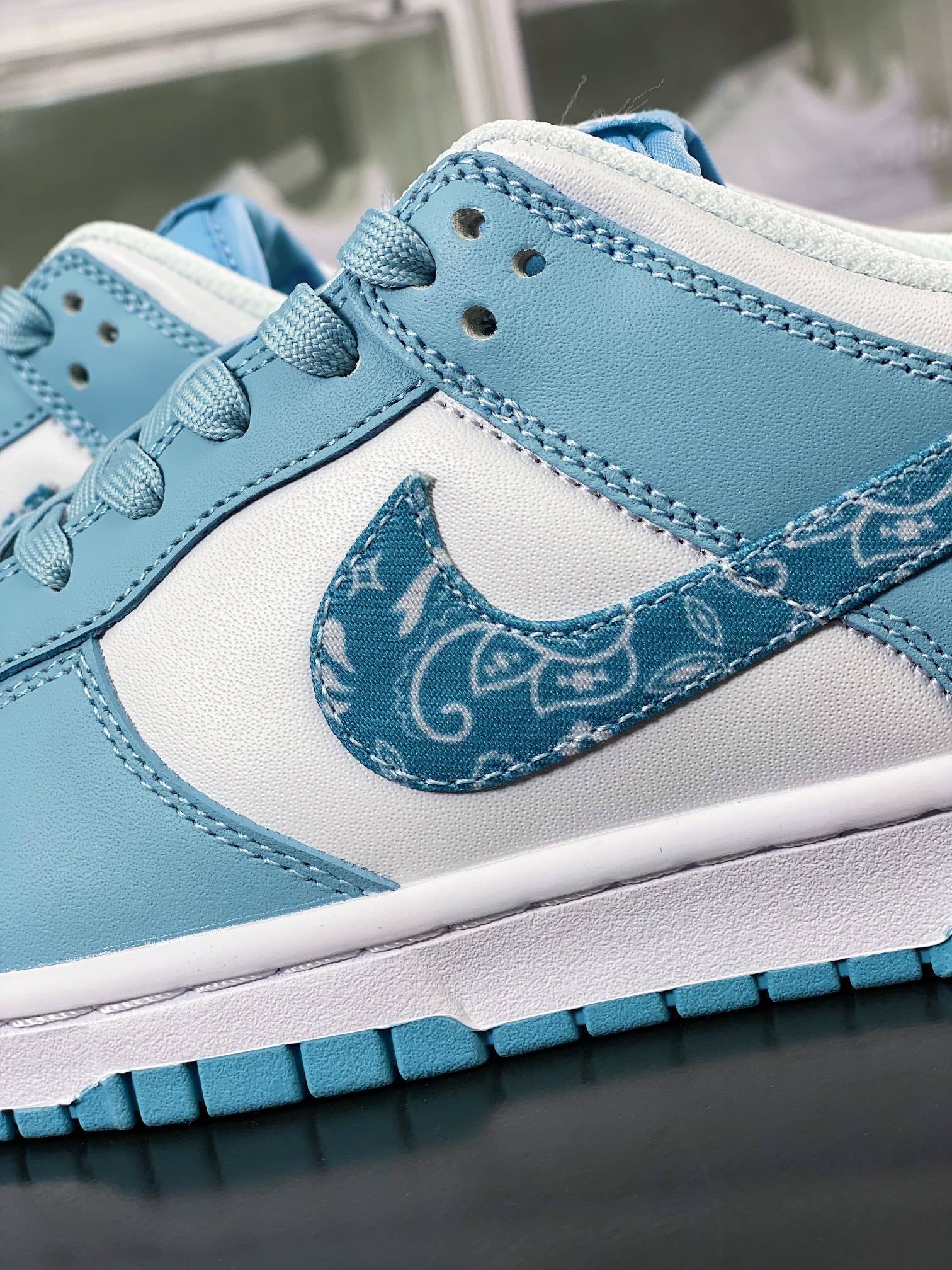 NK Dunk Low Água Azul e Cashew - Vista 7