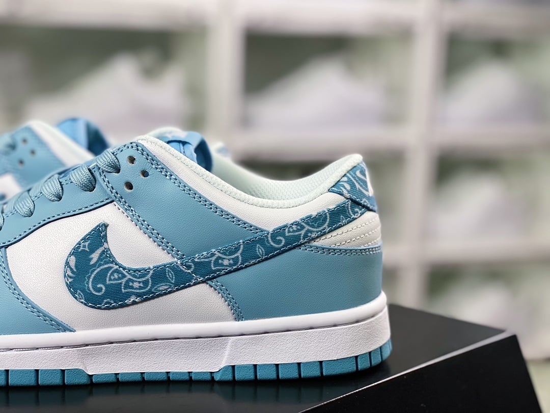 NK Dunk Low Água Azul e Cashew - Vista 9