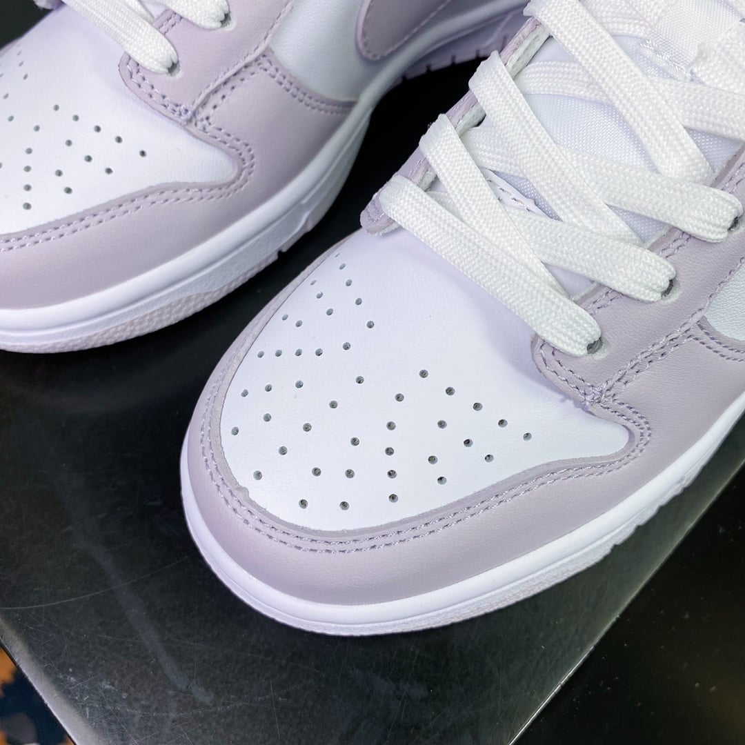 NK Dunk Low Roxo Claro e Branco - Vista 5