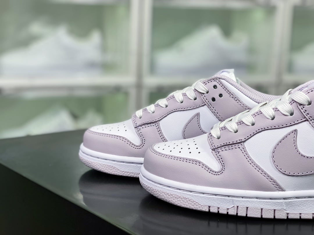 NK Dunk Low Roxo Claro e Branco - Vista 8