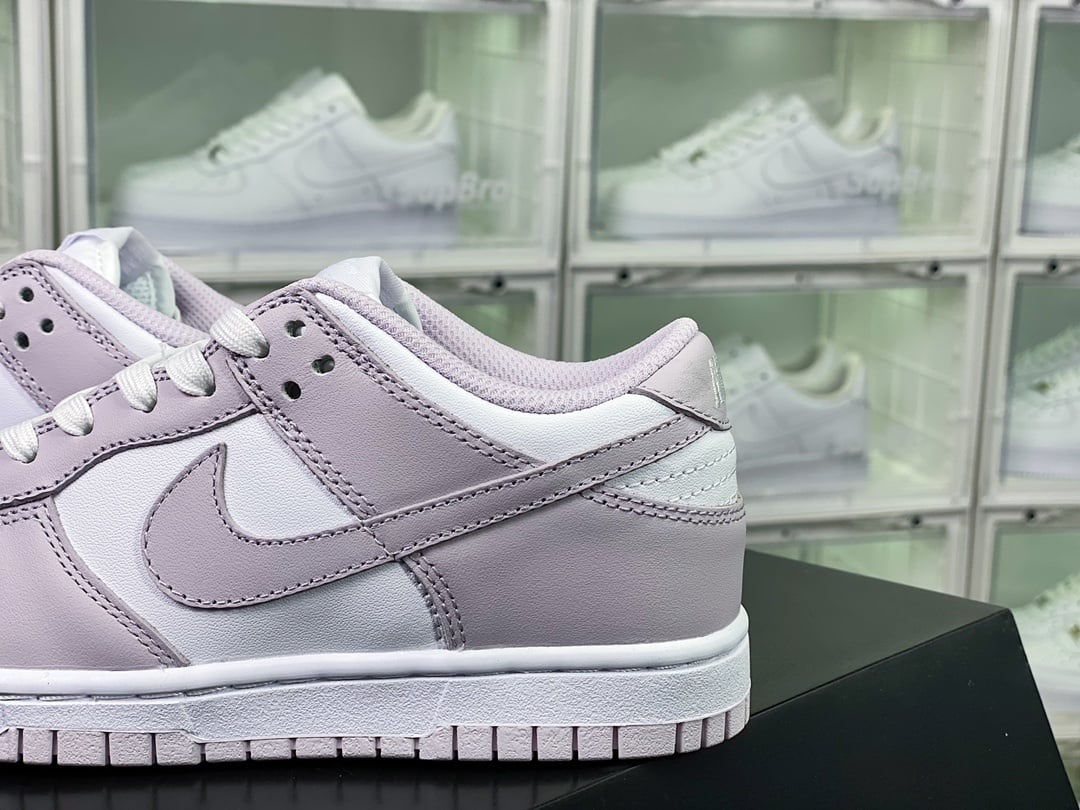 NK Dunk Low Roxo Claro e Branco - Vista 9